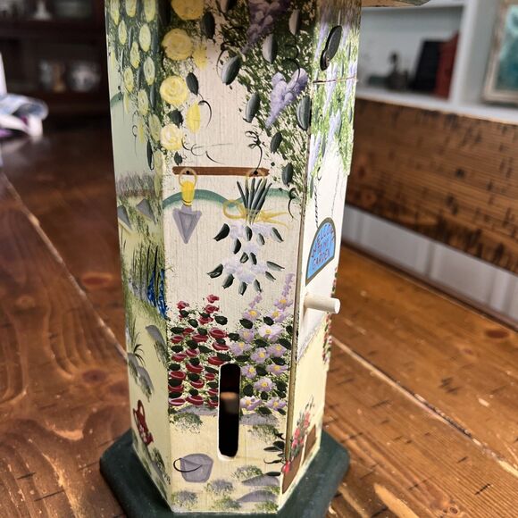 Vintage Hand-Painted Wooden Butterfly House Kathy Hatch 14 1/2" Tall x 5” W - Picture 4 of 8